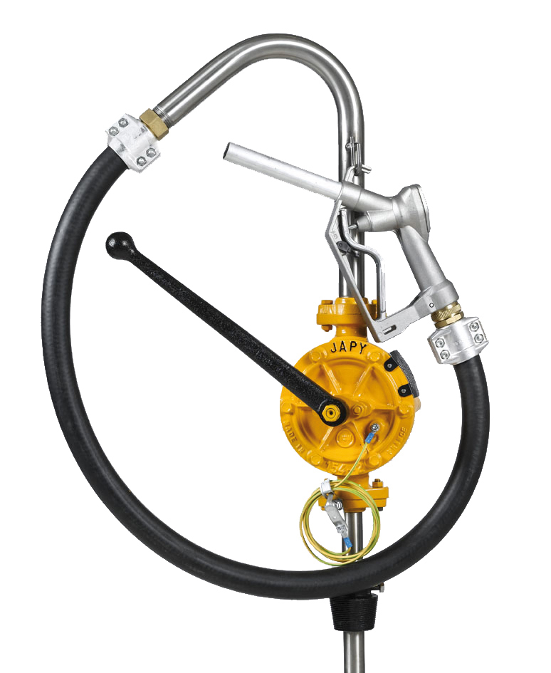 Pompe rotative manuelle de transfert gasoil et huile / Pompe