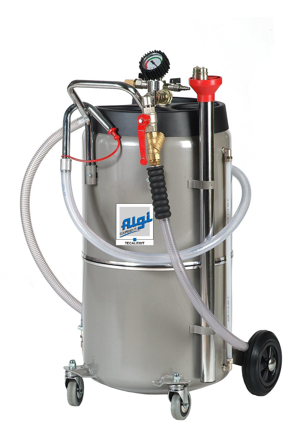 Vidangeur d'huile industriel pneumatique par aspiration 90 l mobile - Algi  Equipements