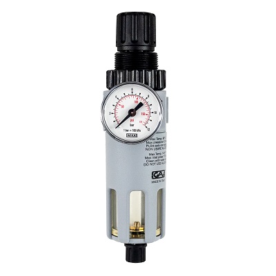 07729000 Régulateur pression air avec manomètre et filtre 1/2" Gaz