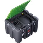 Cuve mobile gasoil 970 litres capot ouvert