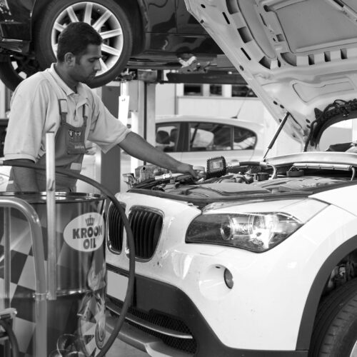 Pompe pneumatique Algi en situation