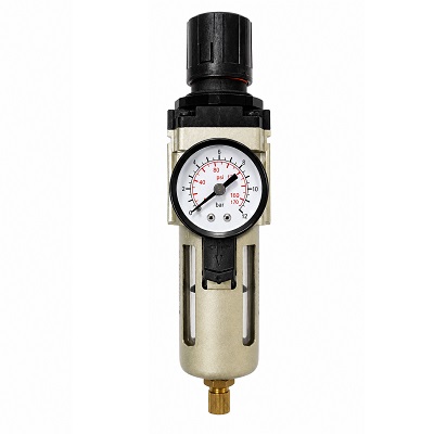 07729003 Régulateur pression air avec manomètre et filtre 3/8" Gaz